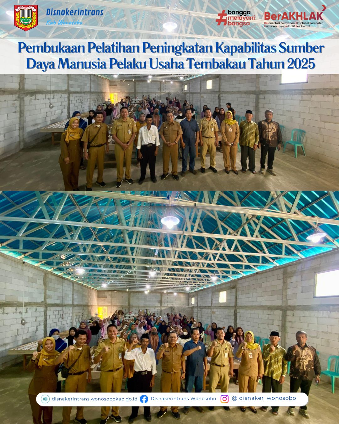Pelatihan Tembakau Disnakerintrans Wonosobo