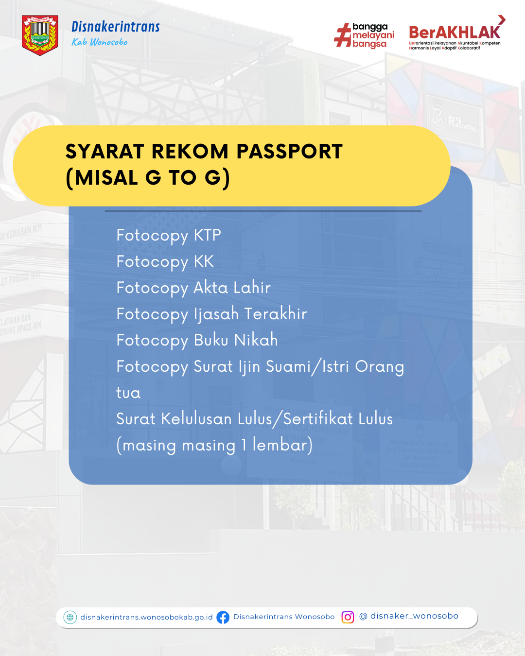 Syarat Rekomendasi Paspor
